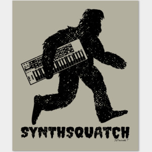 Synthesizer Bigfoot for Synth Player Posters and Art