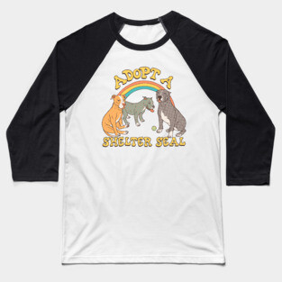 Adopt A Shelter Seal Baseball T-Shirt