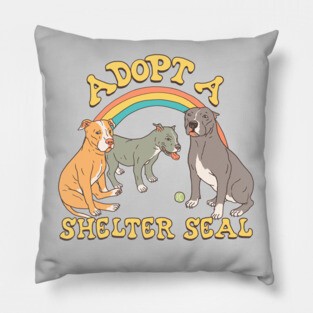 Adopt A Shelter Seal Pillow