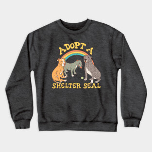 Adopt A Shelter Seal Crewneck Sweatshirt