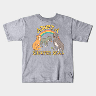 Adopt A Shelter Seal Kids T-Shirt
