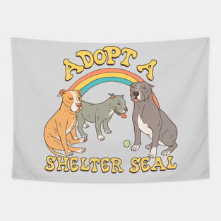 Adopt A Shelter Seal Tapestry