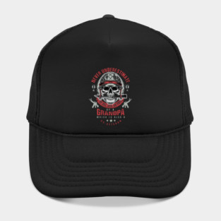 Grandpa Veteran Never Underestimate a Veteran Grandpa Father’s Day Gift Hat