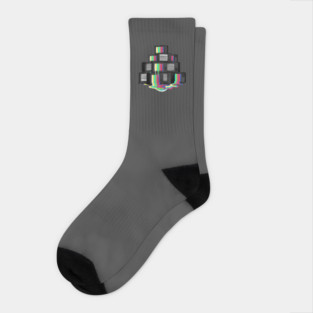 Retro Tv Test Socks