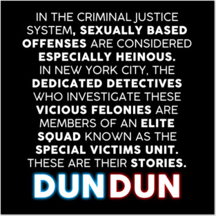 Law and Order: SVU opening monologue Posters and Art