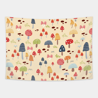 Mushrooms Tapestry