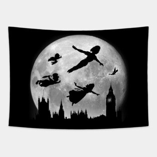 Full moon over London Tapestry