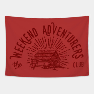 Weekend Adventurers Club Tapestry
