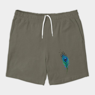 Feather and Birds Shorts