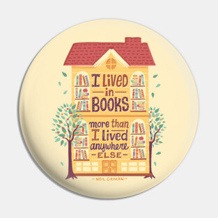 Lived in books Pin
