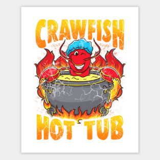 Crawfish Hot Tub Sticker