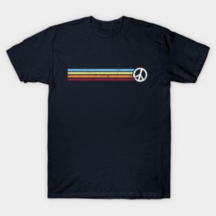 RETRO PEACE STRIPES T-Shirt