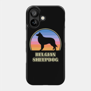 Belgian Sheepdog Vintage Sunset Dog Phone Case