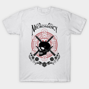 Necromancy - D&D Magic School Series: Black Text T-Shirt