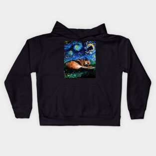 German Shepherd Night 4 Kids Hoodie