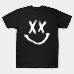 Graffiti Smiley White T-Shirt