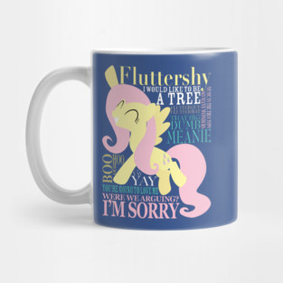 Many Words of Fluttershy Mug