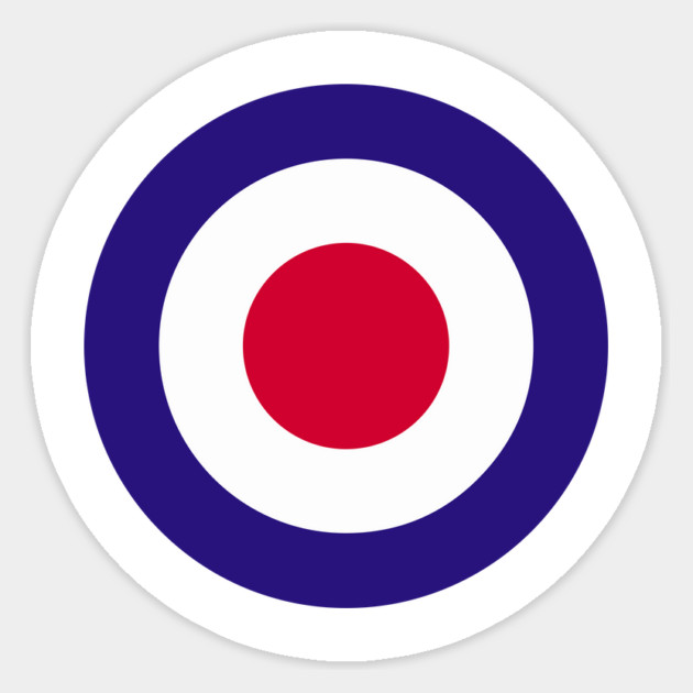 Mod Target Sticker by dumbshirts