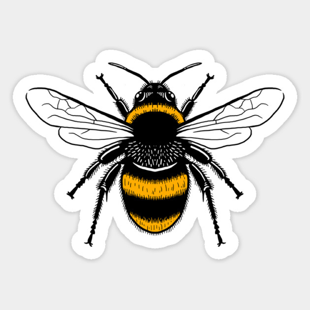 Worker Bee Symbol - Manchester Bee Magnet by dumbshirts