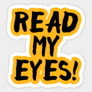 Read My Eyes Sticker