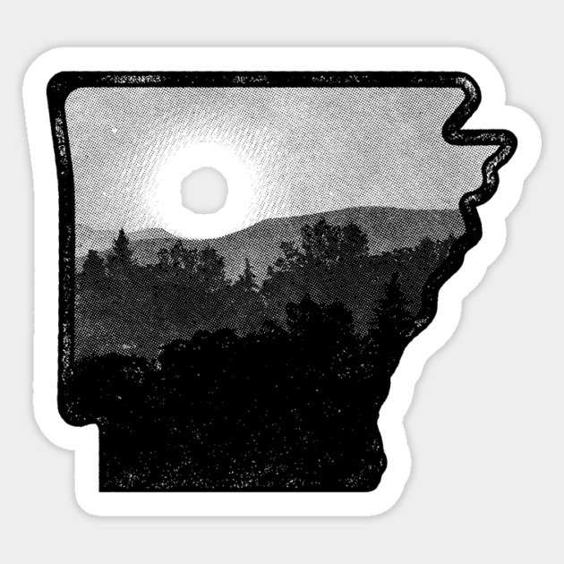 Rustic Arkansas Sunrise Sticker by rt-shirts