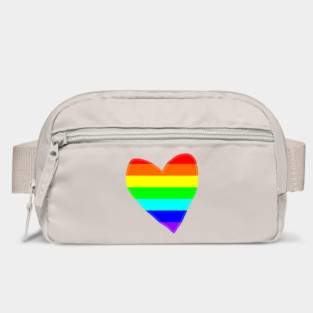 Bright Rainbow Love Heart Bag