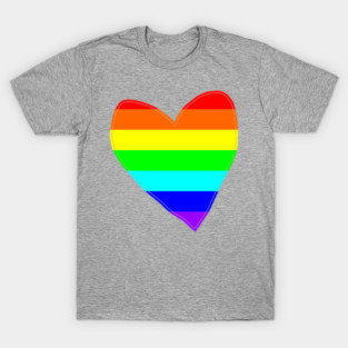 Bright Rainbow Love Heart T-Shirt
