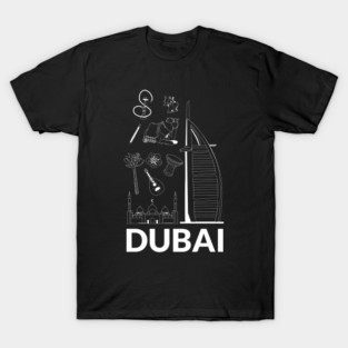 Dubai themed Dubai Clothing and Dubai Merchandise T-Shirt