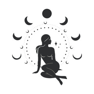 Sitting Moon Goddess T-Shirt