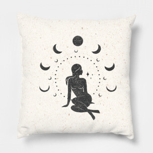 Sitting Moon Goddess Pillow