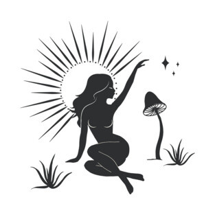 Sitting Sun Goddess T-Shirt