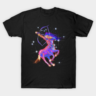 Sagittarius Centaur Horse Art Astrology Zodiac Design T-Shirt
