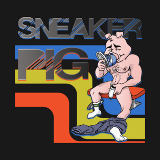 Retro Sneaker Pig T-Shirt