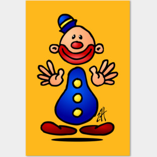 Circus clown Posters and Art