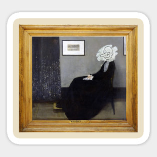 Mr. Bean Whistler's Mother Sticker