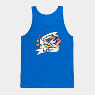 Unicorns Cuddle Better Tank Top