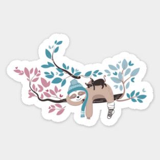 Hygge sloth Sticker