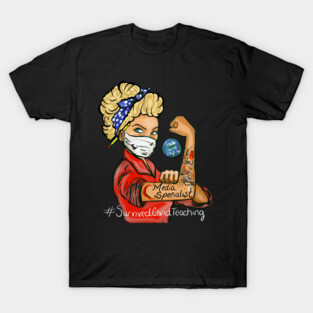 Blonde media specialist T-Shirt