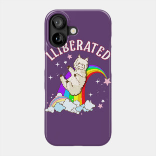 Rainbow Llama Gay Pride Funny Gift Phone Case