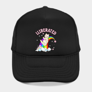 Rainbow Llama Gay Pride Funny Gift Hat