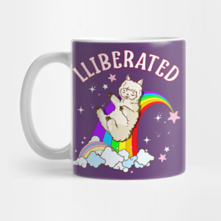 Rainbow Llama Gay Pride Funny Gift Mug