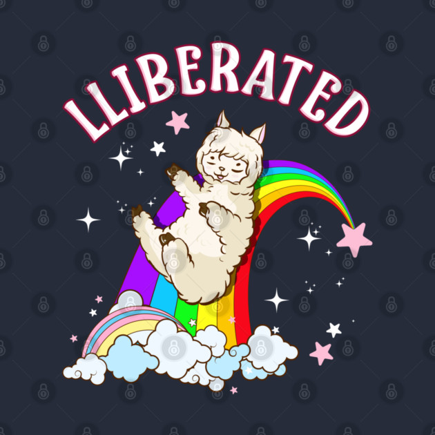 Rainbow Llama Gay Pride Funny Gift by creative