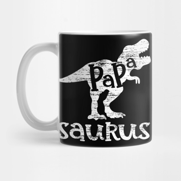 Papa Saurus Minimalist Grunge Style Funny by creative