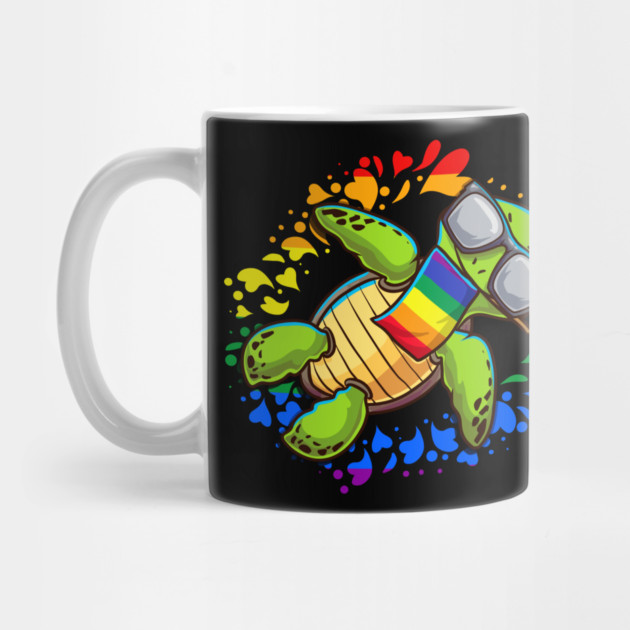 Rainbow Turtle Gay Pride Gift by creative