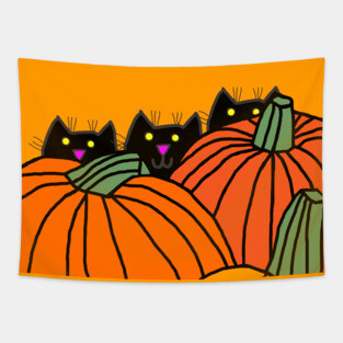 Halloween Cat Tapestry