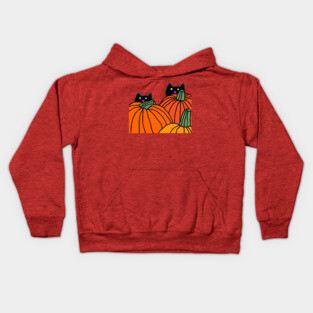 Halloween Cat Kids Hoodie