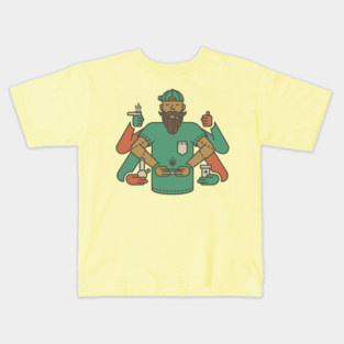 weed man Kids T-Shirt