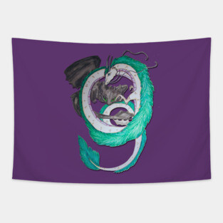 Toothless and Spirit fan art Tapestry