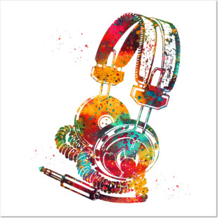 Headphones Posters and Art
