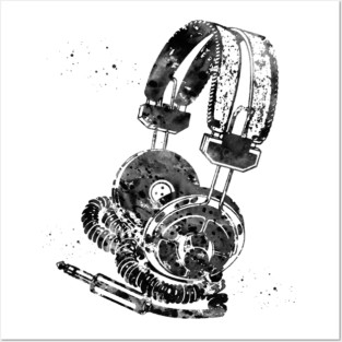 Headphones Posters and Art